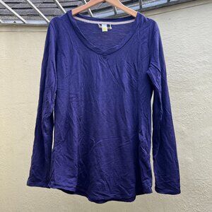 Smartwool 100% wool purple LS shirt (M)